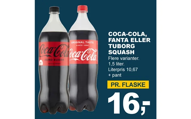 Coca-cola, fanta or tuborg zucchini product image
