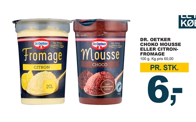 Choko Mousse Eller Citronfromage product image