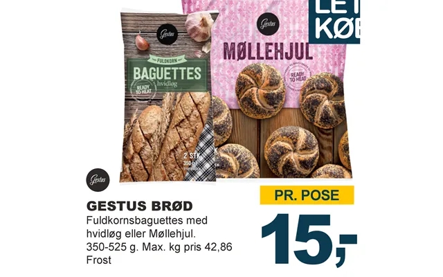 Gesture bread product image