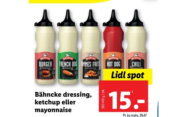 Bahncke dressing, ketchup or mayonnaise product image