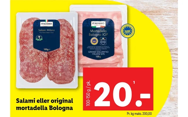 Salami or original mortadella bologna product image