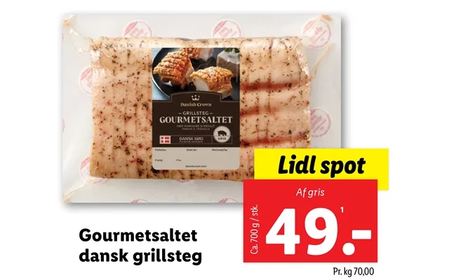 Gourmetsaltet Dansk Grillsteg product image