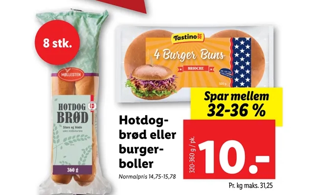 Hotdogbrød Eller Burgerboller product image