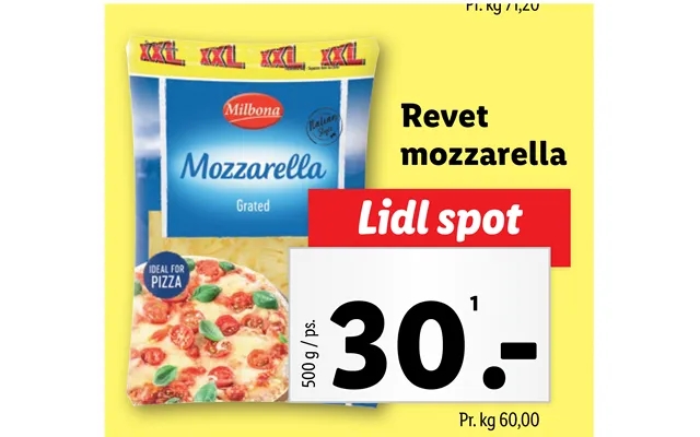 Grated mozzarella product image