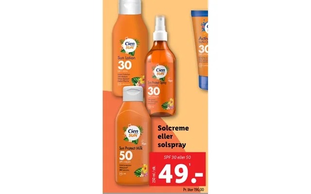 Sunscreen or solspray product image
