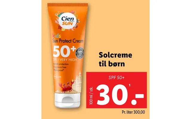 Sunscreen to children product image