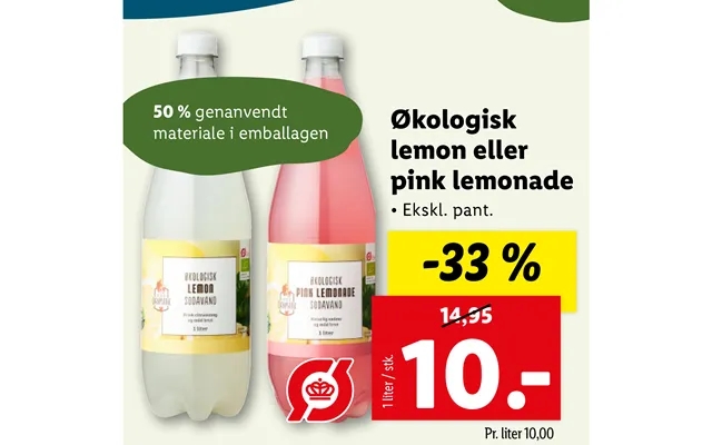 Organic lemon or pink lemonade product image