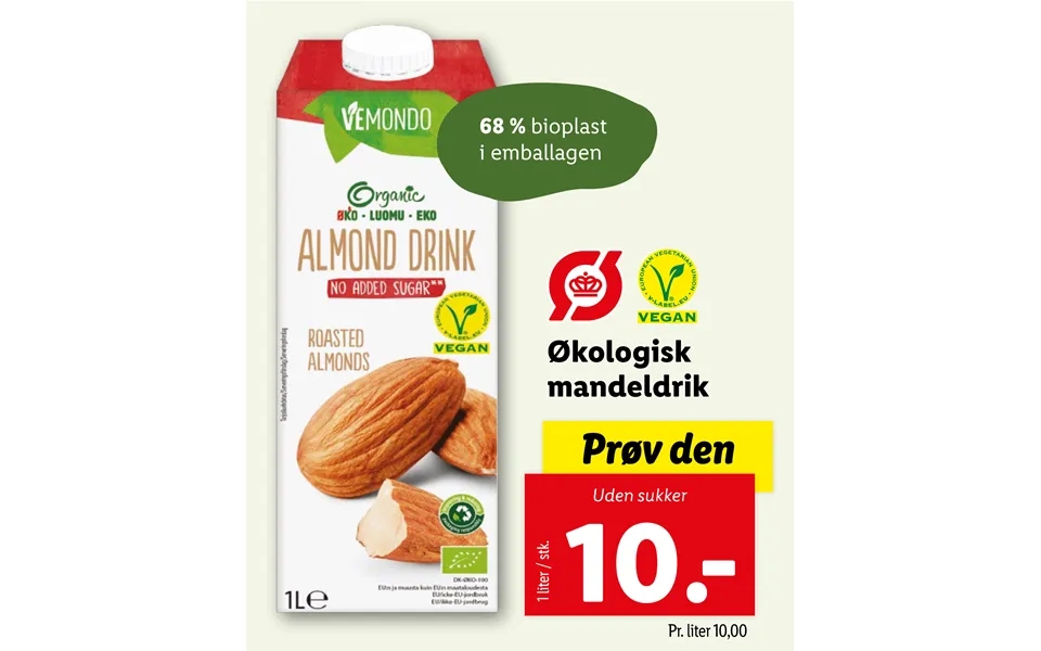 Organic almond drink