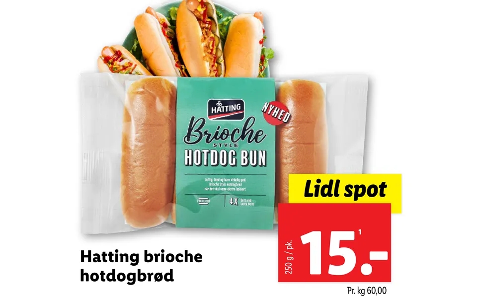 Hatting brioche hot dog bread