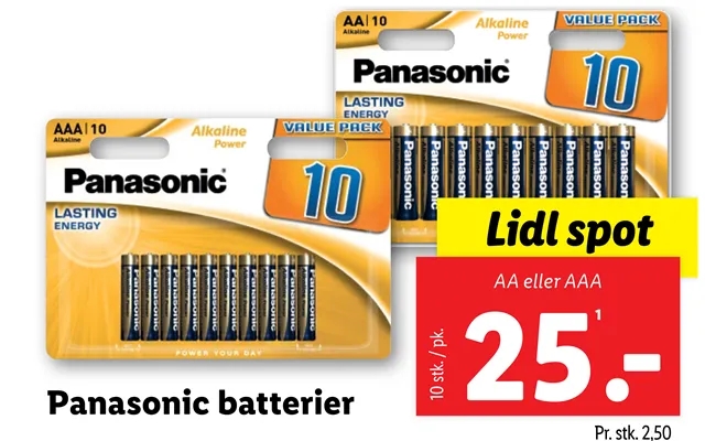 Panasonic Batterier product image