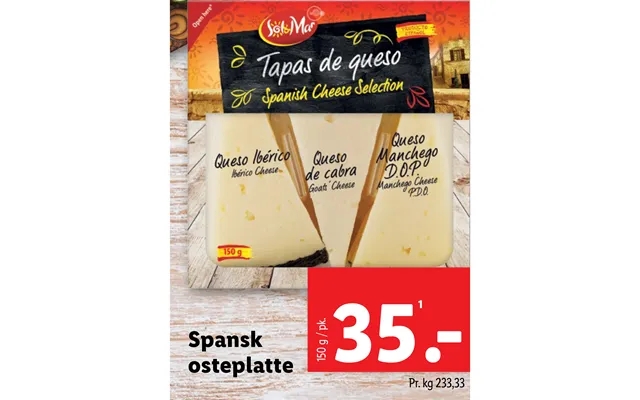 Spanish cheese plate product image