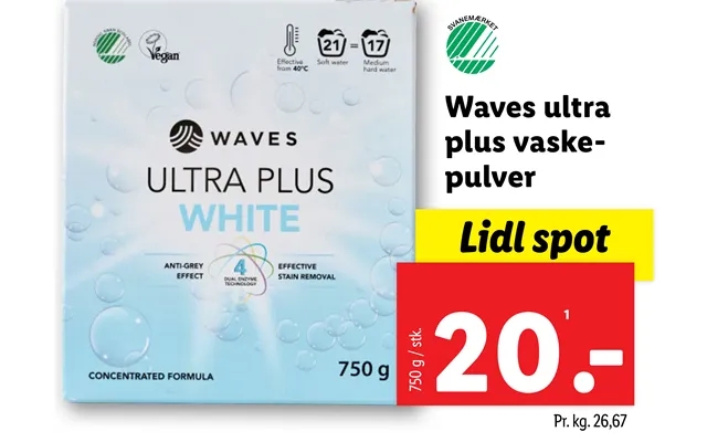 Waves Ultra Plus Vaskepulver product image
