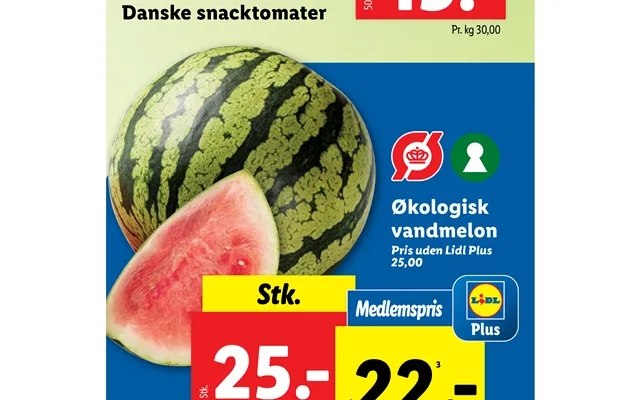 Danish snacktomater organic watermelon product image