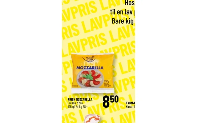Fresh mozzarella junket product image