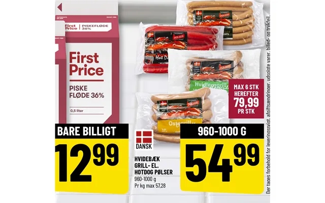 Hvidebæk Grill- El.hotdog Pølser product image