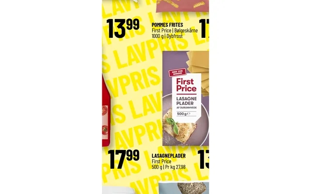 Pommes Frites Lasagneplader First Price product image