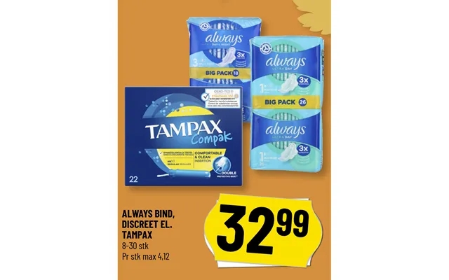 Always volume, discreet el.Tampax product image