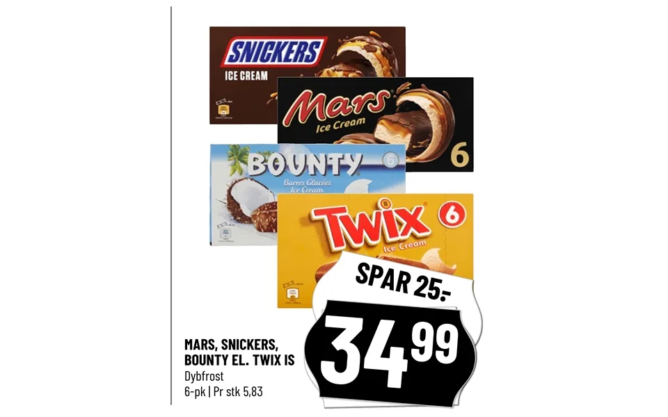 Mars, snickers,