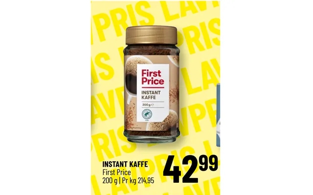 Instant coffee first price product image