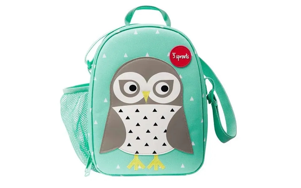 3 Sprouts Shoulder Bag M. Thermo To Lunchbox - Owl Mint