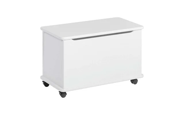 Jumping kids toy chest m. Wheels - white product image