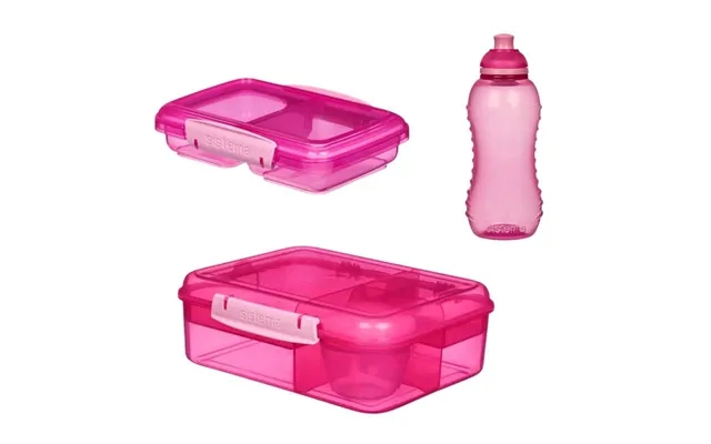 Sistema lunch box bundle 3 - pink product image