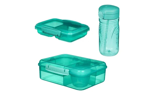 Sistema lunch box bundle 4 - teal product image