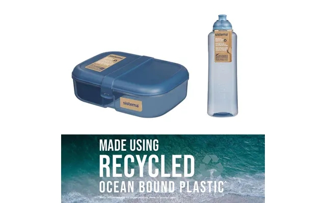 Sistema ocean bound lunch box bundle 3 - mountain blue product image