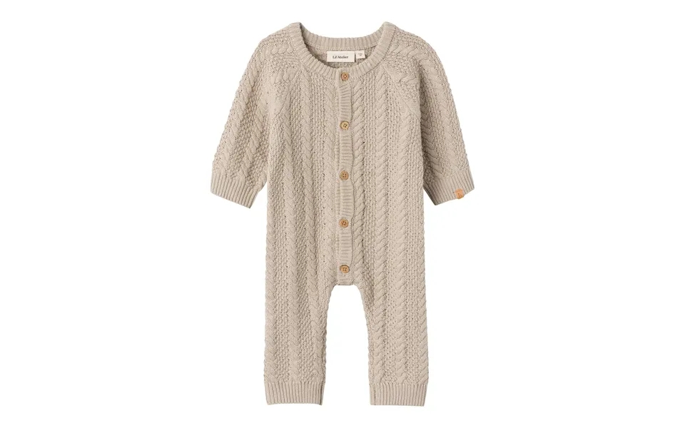 Lil Atelier Daimo Strik Baby Dragt - Pure Cashmere