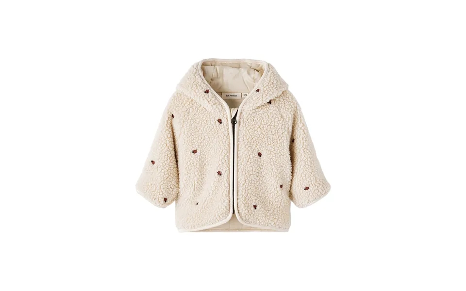 Lil Atelier Nalo Loose Sherpa Jakke Baby - Fog