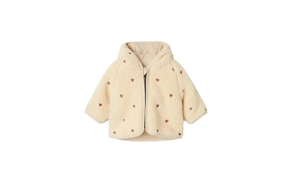 Lil Atelier Nalo Loose Sherpa Jakke - Sandshell