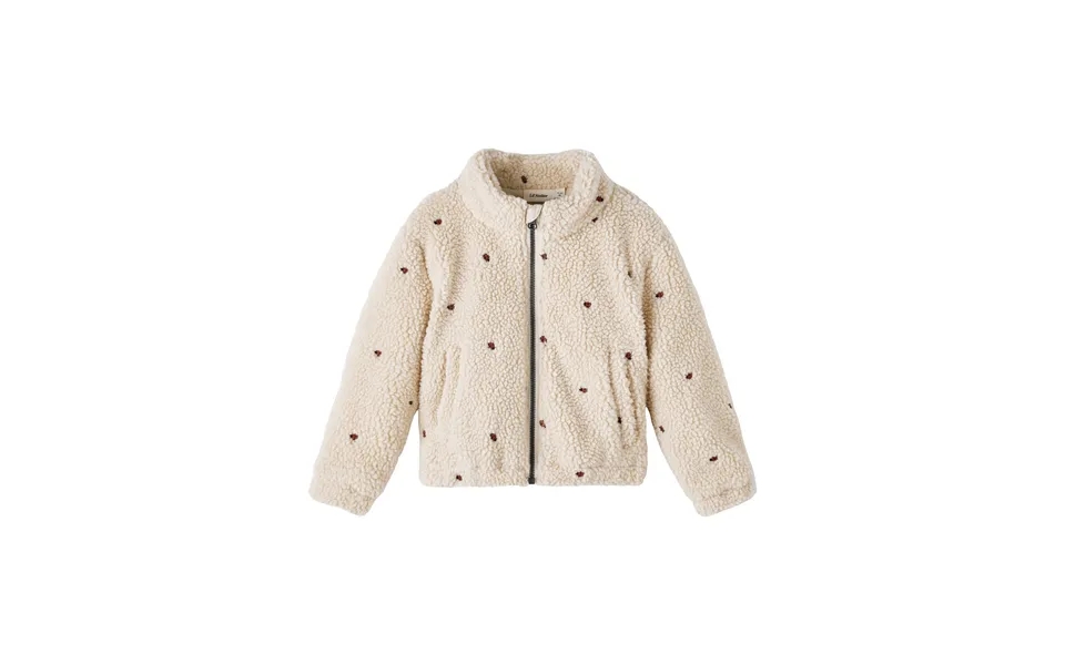 Lil Atelier Nalo Sherpa Loose Jacket - Fog