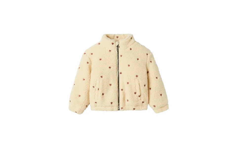 Lil Atelier Nalo Sherpa Loose Jacket - Sandshell