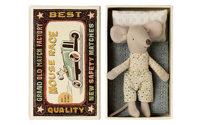 Maileg little brother mouse in matchbox product image