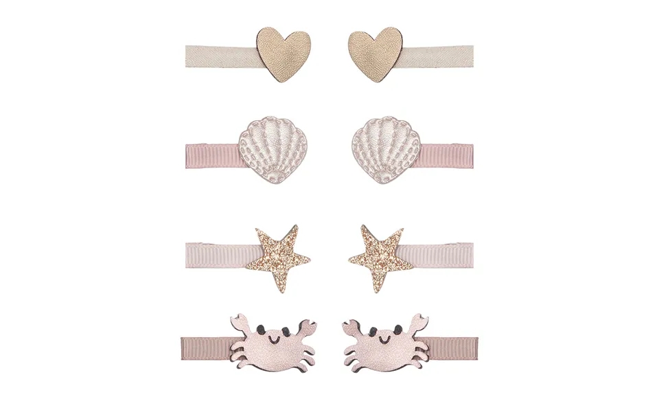 Mimi & Lula 8 Hairclips - Mini Cecil Crab City Thé Seaside