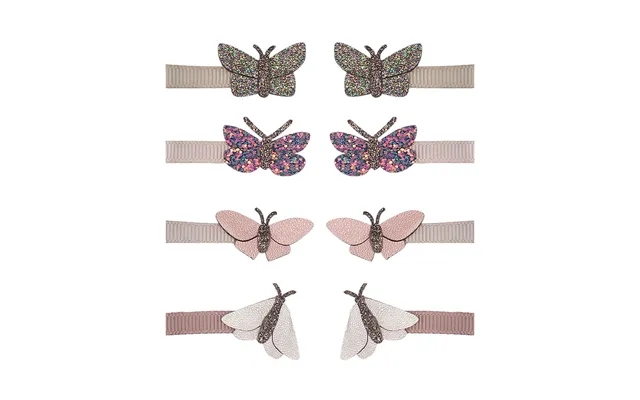 Mimi & Lula 8 Hårclips - Mini Rainforest Butterfly Dinos & Butterflies product image