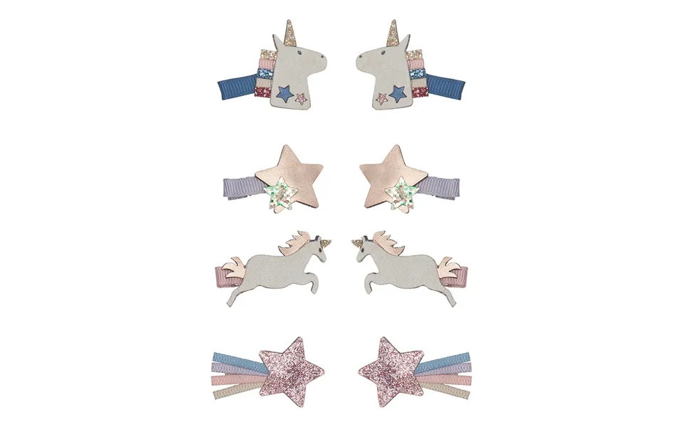 Mimi & Lula 8 Hairclips - Mini Unicorn