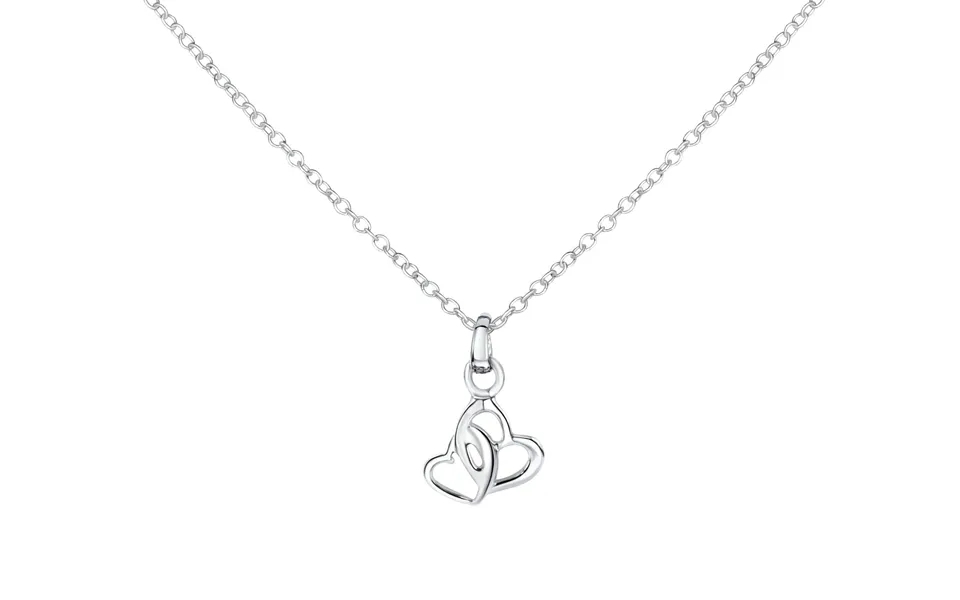 Girlfriend Necklace With Hearts In Silver