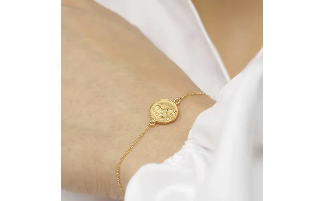 Abundantia medallion bracelet vermeil 925 sterling silver gold plated product image