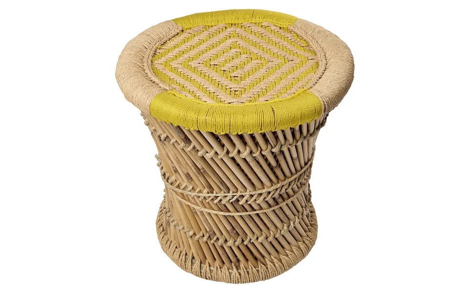 Bamboo Nature Yellow - Stool