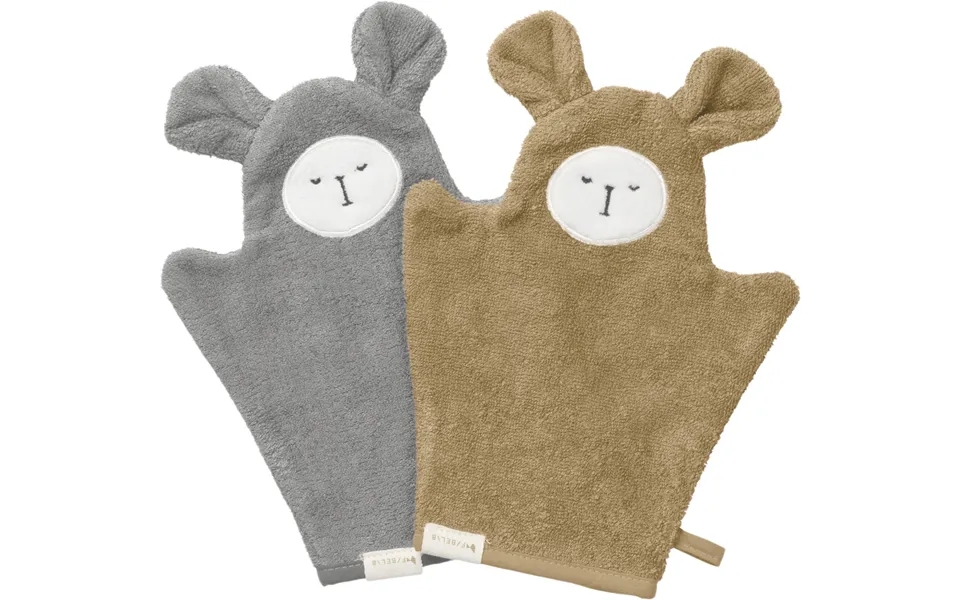 Bath Mitts Bear - 2 Pack