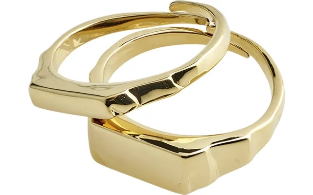 Blink recycled ring 2in-1 seen - gold-plated product image