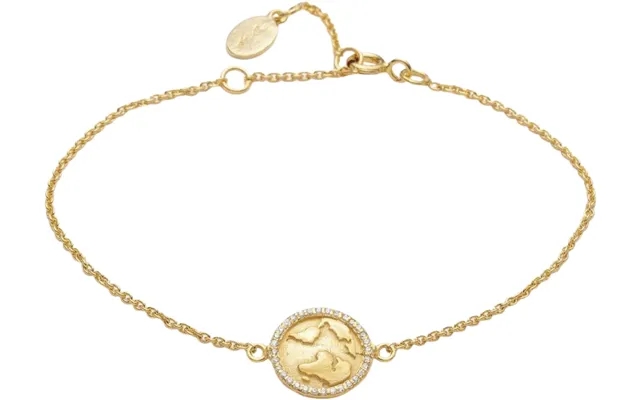 Earth bracelet vermeil 925 sterling silver gold plated 2.5 Micron product image