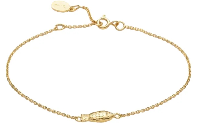 Fish bracelet vermeil 925 sterling silver gold plated 2.5 Micron product image