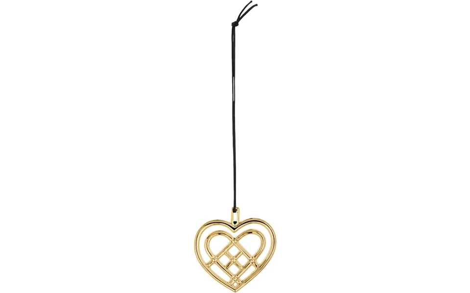 Braided Christmas Heart H6.5 Gilded