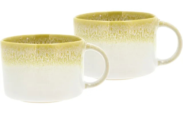 Mug m hank styles 0,16 liter 2 paragraph. Yellow cream stoneware product image
