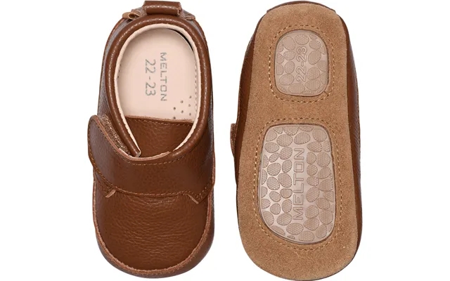 Luxury leather slippers velcro product image