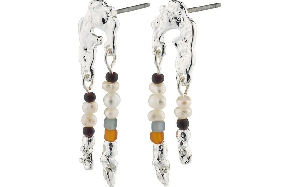 Niya Recycled Earrings Multicoloured Silver-plated