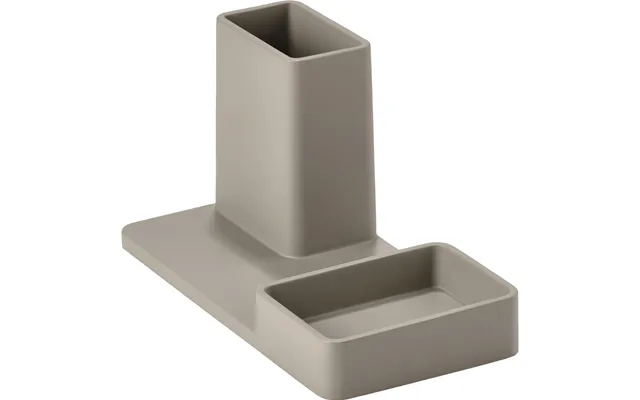 Pen holder pebble gray cement product image