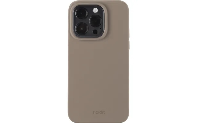 Silicone case iphone 15 pro mocha brown product image